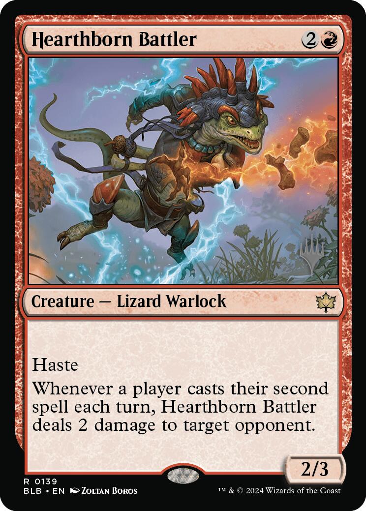 Hearthborn Battler (Promo Pack) [Bloomburrow Promos] | Jomio and Rueliete's Cards and Comics