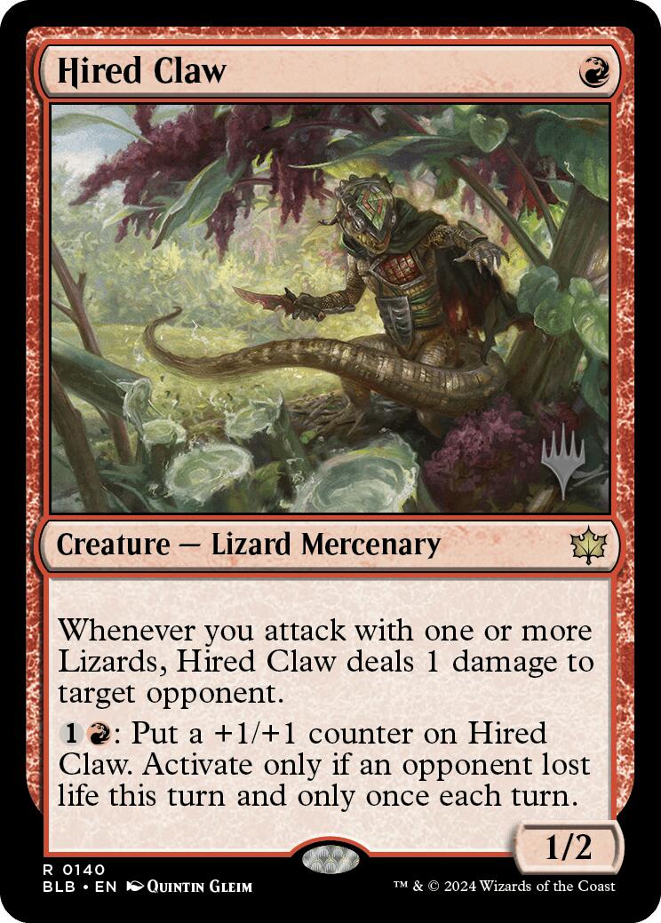 Hired Claw (Promo Pack) [Bloomburrow Promos] | Jomio and Rueliete's Cards and Comics