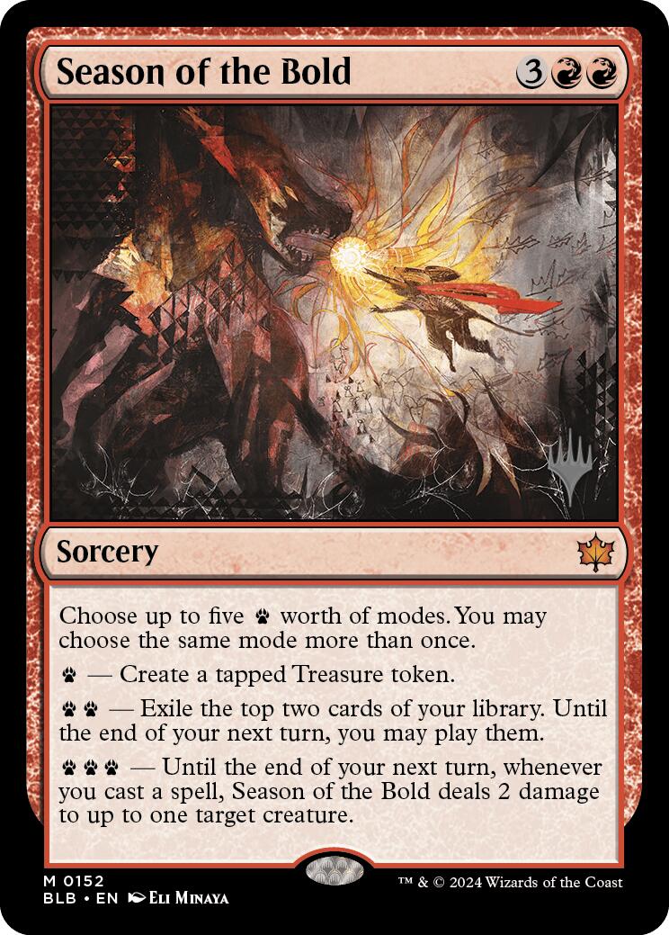 Season of the Bold (Promo Pack) [Bloomburrow Promos] | Jomio and Rueliete's Cards and Comics