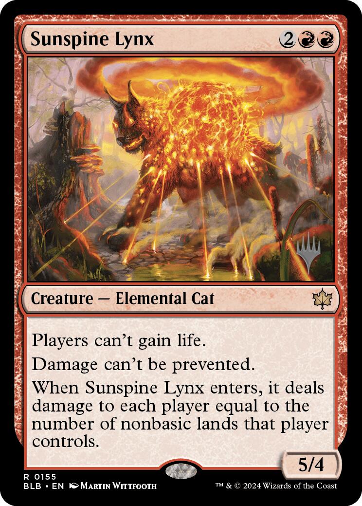 Sunspine Lynx (Promo Pack) [Bloomburrow Promos] | Jomio and Rueliete's Cards and Comics