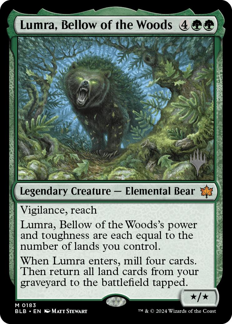 Lumra, Bellow of the Woods (Promo Pack) [Bloomburrow Promos] | Jomio and Rueliete's Cards and Comics