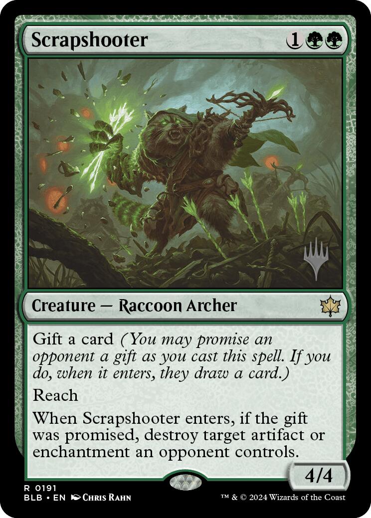 Scrapshooter (Promo Pack) [Bloomburrow Promos] | Jomio and Rueliete's Cards and Comics