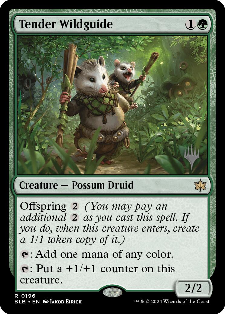 Tender Wildguide (Promo Pack) [Bloomburrow Promos] | Jomio and Rueliete's Cards and Comics