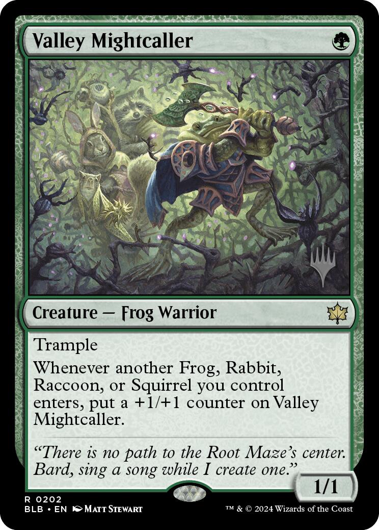 Valley Mightcaller (Promo Pack) [Bloomburrow Promos] | Jomio and Rueliete's Cards and Comics