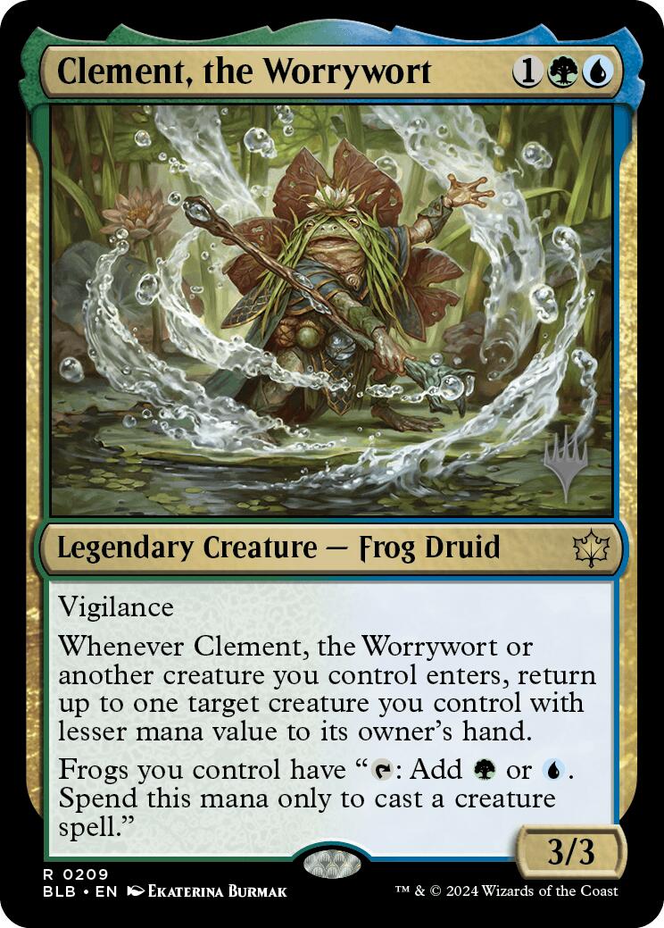 Clement, the Worrywort (Promo Pack) [Bloomburrow Promos] | Jomio and Rueliete's Cards and Comics