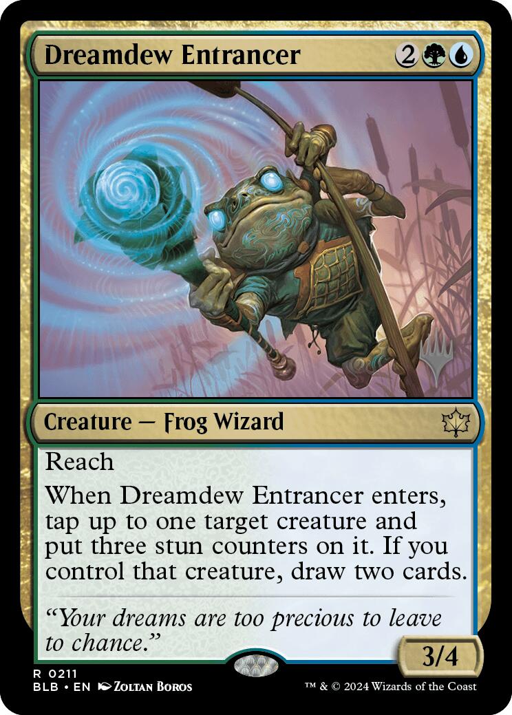 Dreamdew Entrancer (Promo Pack) [Bloomburrow Promos] | Jomio and Rueliete's Cards and Comics