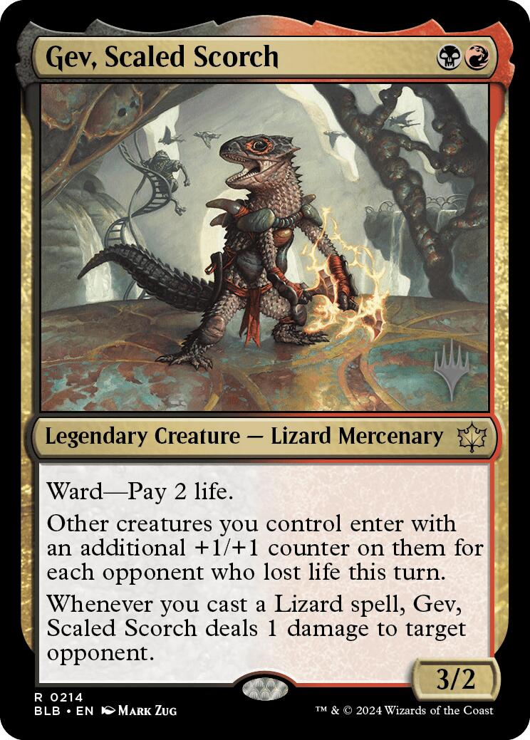 Gev, Scaled Scorch (Promo Pack) [Bloomburrow Promos] | Jomio and Rueliete's Cards and Comics