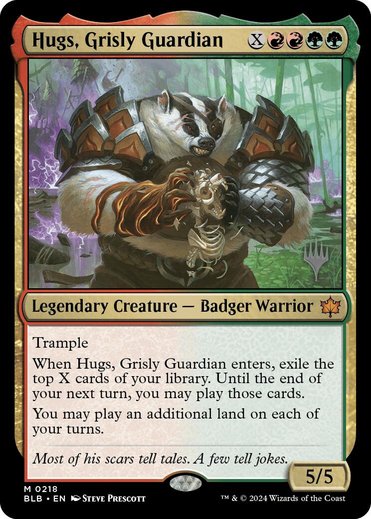 Hugs, Grisly Guardian (Promo Pack) [Bloomburrow Promos] | Jomio and Rueliete's Cards and Comics