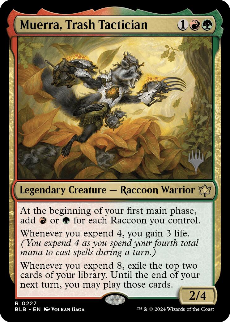 Muerra, Trash Tactician (Promo Pack) [Bloomburrow Promos] | Jomio and Rueliete's Cards and Comics