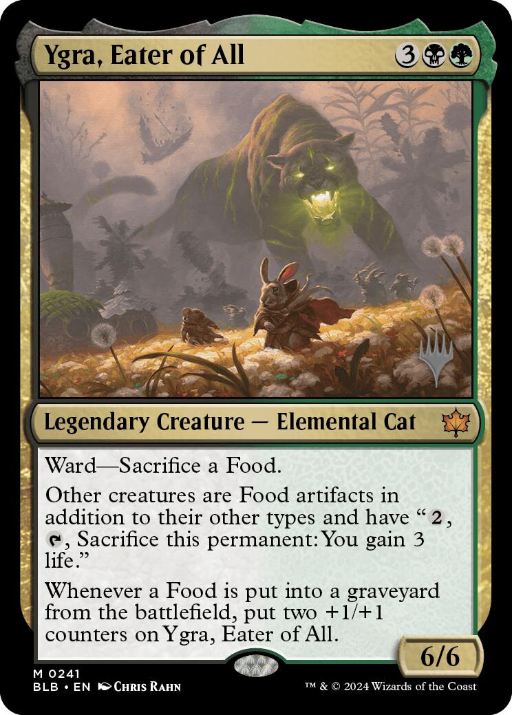 Ygra, Eater of All (Promo Pack) [Bloomburrow Promos] | Jomio and Rueliete's Cards and Comics