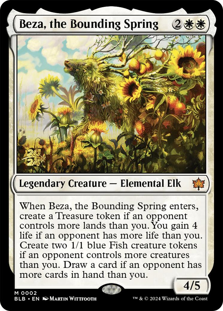 Beza, the Bounding Spring [Bloomburrow Prerelease Promos] | Jomio and Rueliete's Cards and Comics