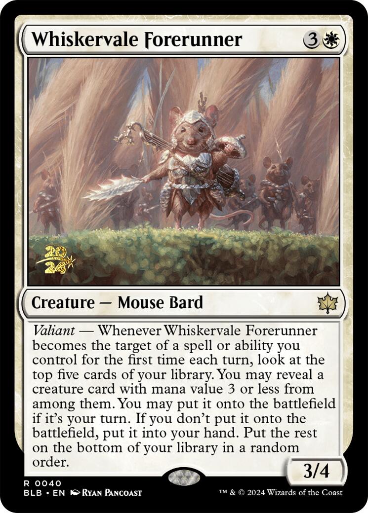 Whiskervale Forerunner [Bloomburrow Prerelease Promos] | Jomio and Rueliete's Cards and Comics