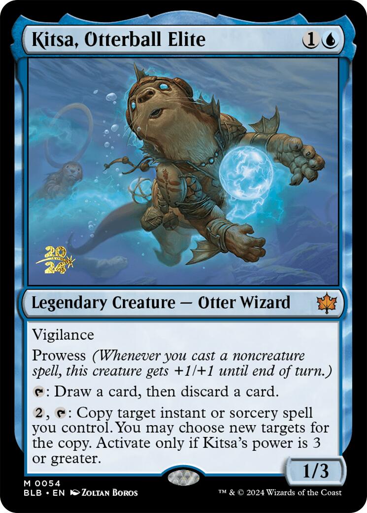 Kitsa, Otterball Elite [Bloomburrow Prerelease Promos] | Jomio and Rueliete's Cards and Comics