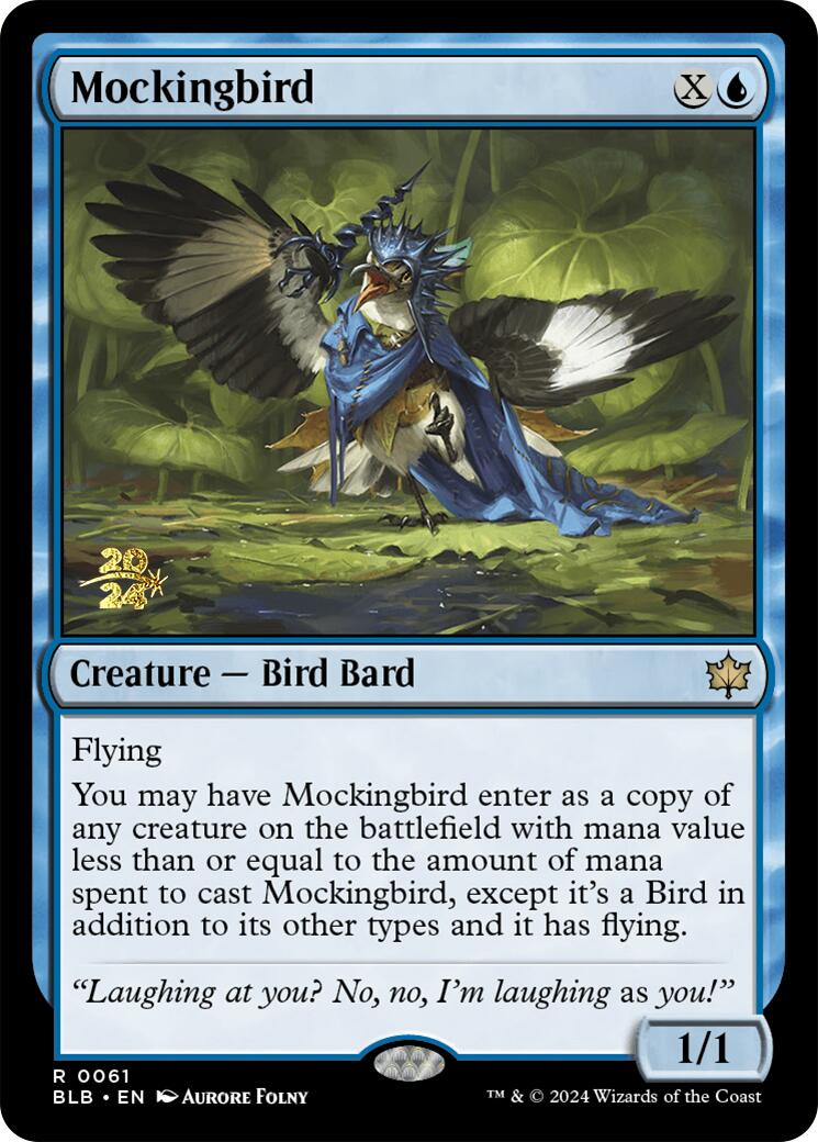 Mockingbird [Bloomburrow Prerelease Promos] | Jomio and Rueliete's Cards and Comics
