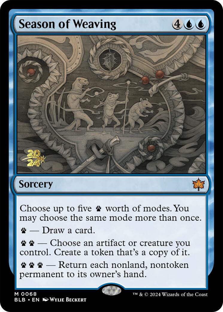 Season of Weaving [Bloomburrow Prerelease Promos] | Jomio and Rueliete's Cards and Comics