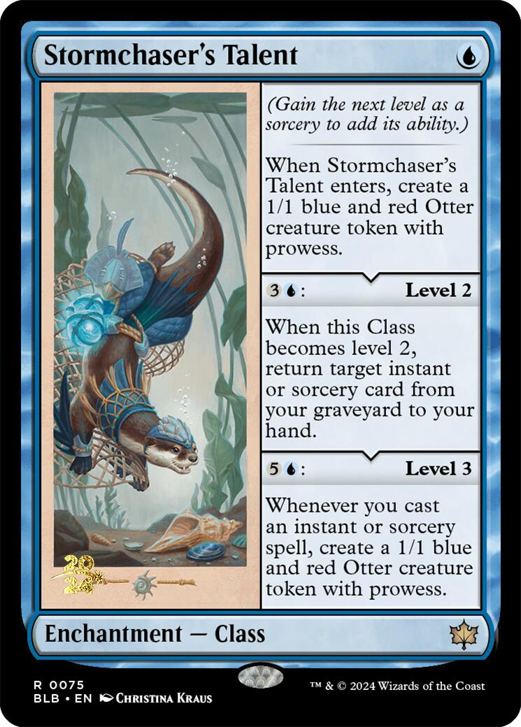Stormchaser's Talent [Bloomburrow Prerelease Promos] | Jomio and Rueliete's Cards and Comics