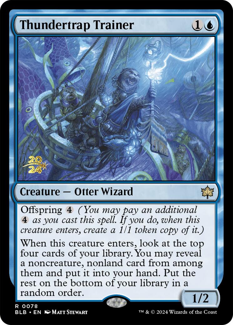 Thundertrap Trainer [Bloomburrow Prerelease Promos] | Jomio and Rueliete's Cards and Comics