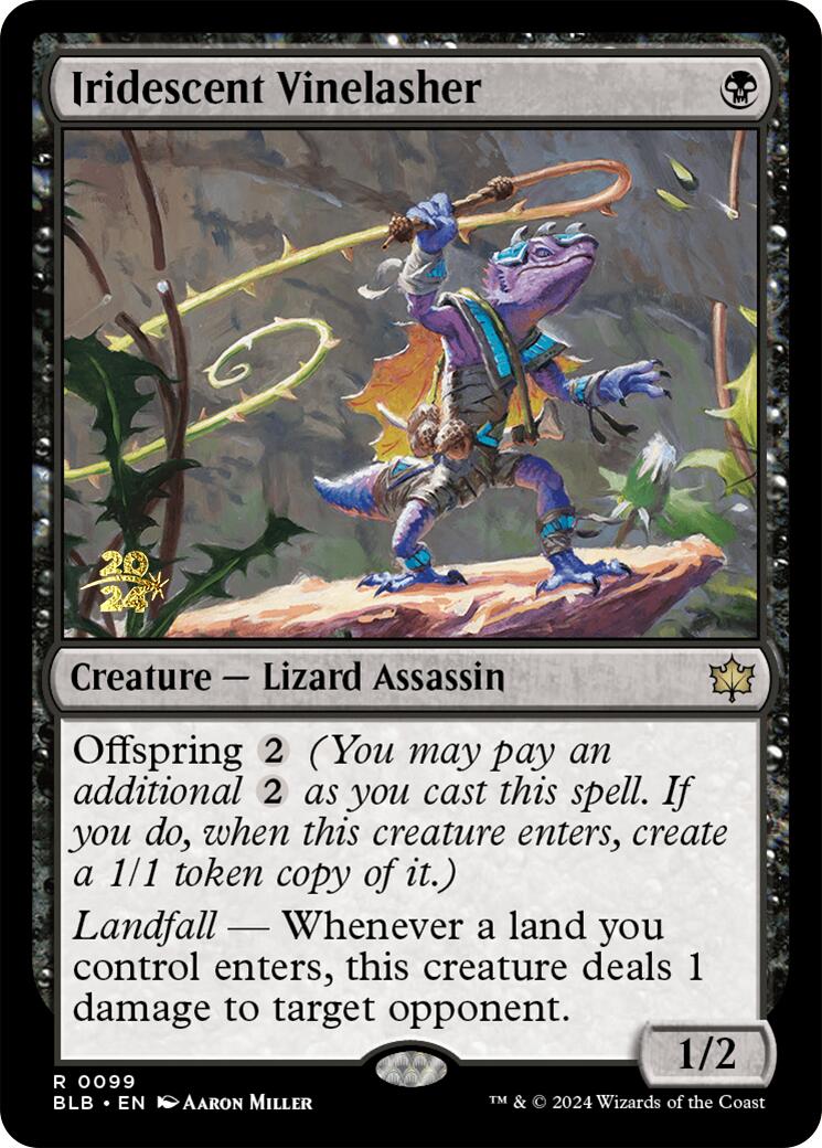 Iridescent Vinelasher [Bloomburrow Prerelease Promos] | Jomio and Rueliete's Cards and Comics