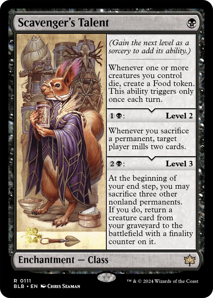 Scavenger's Talent [Bloomburrow Prerelease Promos] | Jomio and Rueliete's Cards and Comics