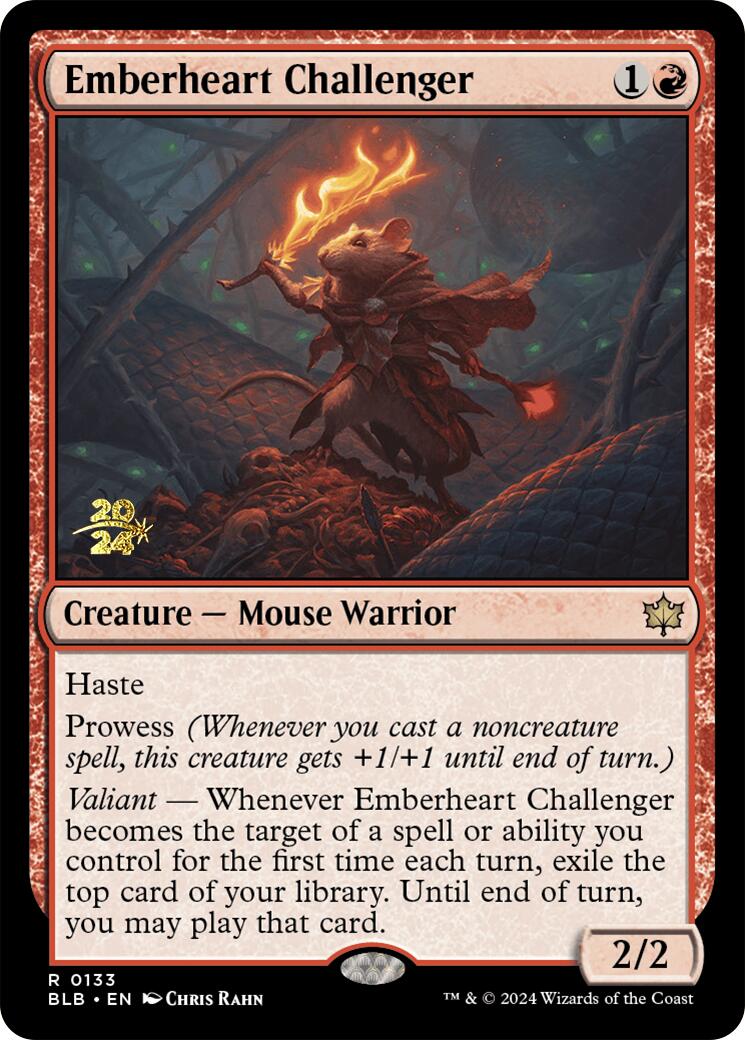 Emberheart Challenger [Bloomburrow Prerelease Promos] | Jomio and Rueliete's Cards and Comics