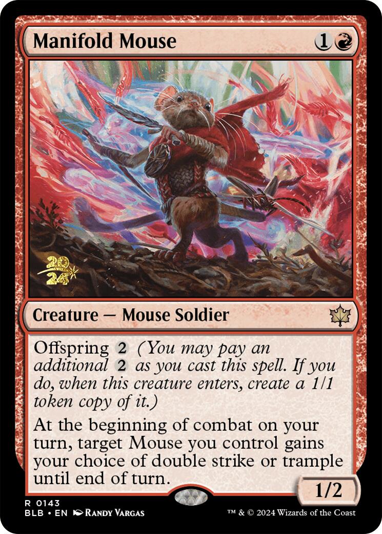 Manifold Mouse [Bloomburrow Prerelease Promos] | Jomio and Rueliete's Cards and Comics