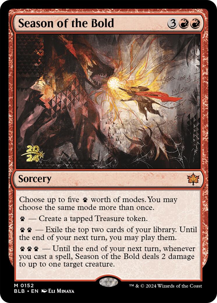 Season of the Bold [Bloomburrow Prerelease Promos] | Jomio and Rueliete's Cards and Comics