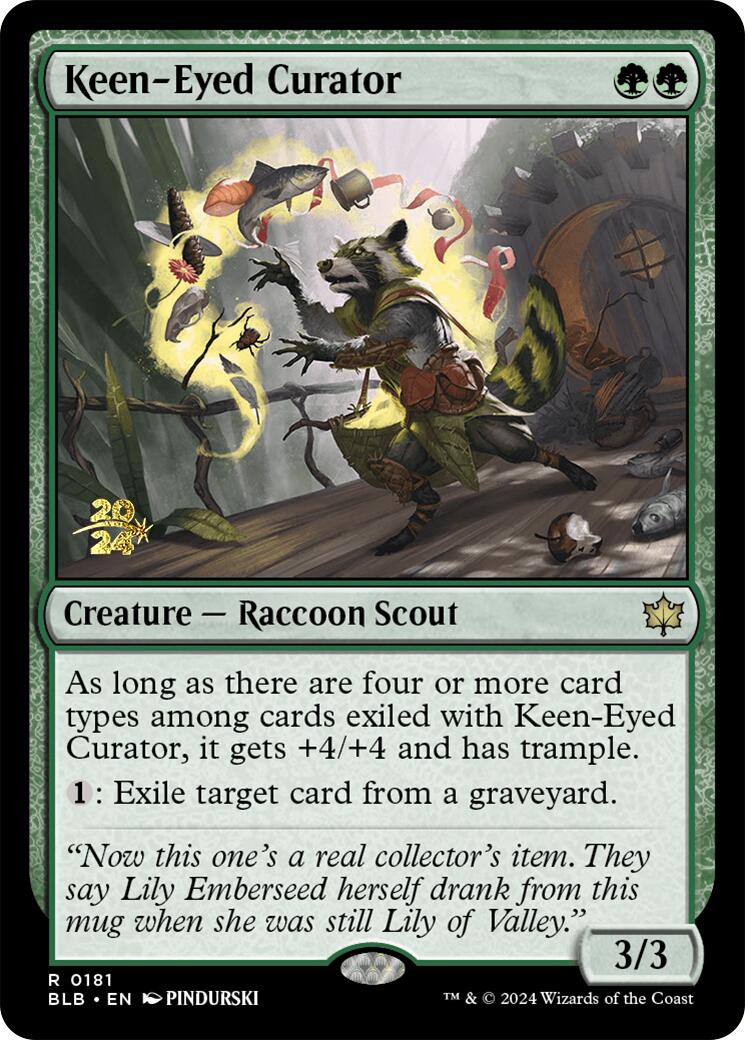 Keen-Eyed Curator [Bloomburrow Prerelease Promos] | Jomio and Rueliete's Cards and Comics