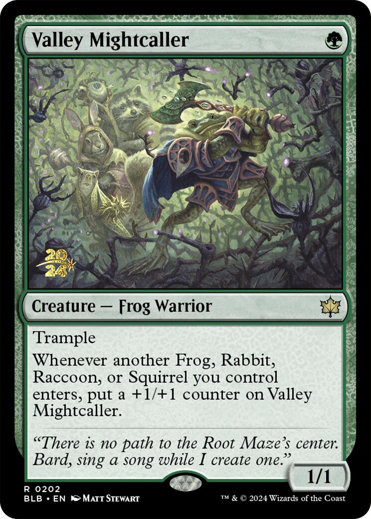 Valley Mightcaller [Bloomburrow Prerelease Promos] | Jomio and Rueliete's Cards and Comics