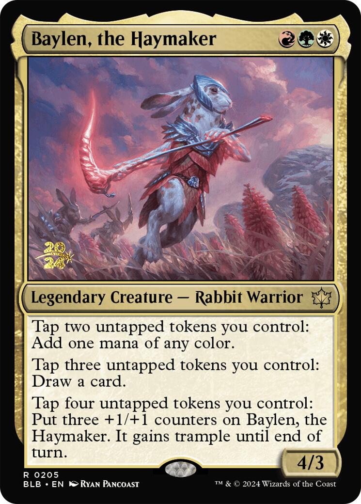 Baylen, the Haymaker [Bloomburrow Prerelease Promos] | Jomio and Rueliete's Cards and Comics