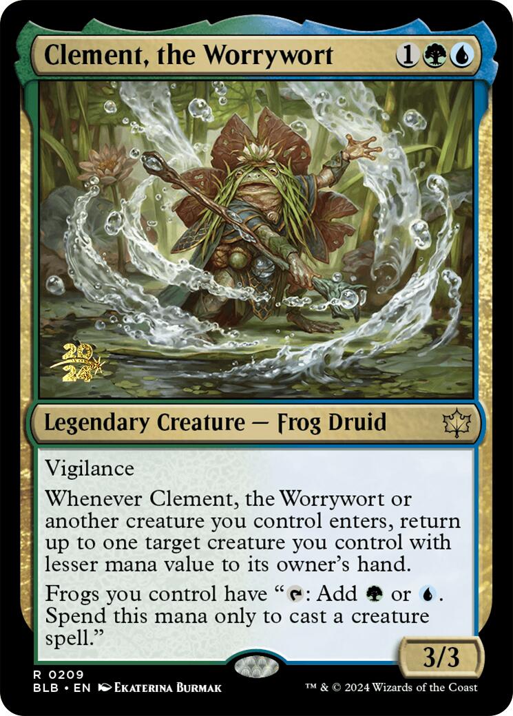 Clement, the Worrywort [Bloomburrow Prerelease Promos] | Jomio and Rueliete's Cards and Comics