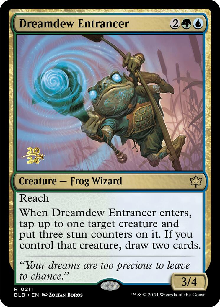 Dreamdew Entrancer [Bloomburrow Prerelease Promos] | Jomio and Rueliete's Cards and Comics