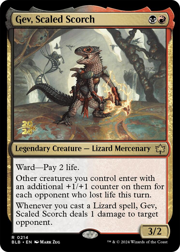 Gev, Scaled Scorch [Bloomburrow Prerelease Promos] | Jomio and Rueliete's Cards and Comics