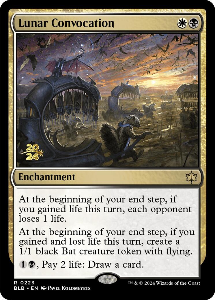 Lunar Convocation [Bloomburrow Prerelease Promos] | Jomio and Rueliete's Cards and Comics