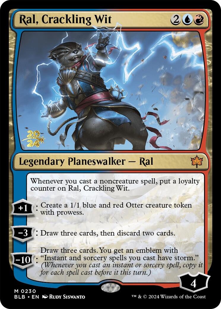 Ral, Crackling Wit [Bloomburrow Prerelease Promos] | Jomio and Rueliete's Cards and Comics