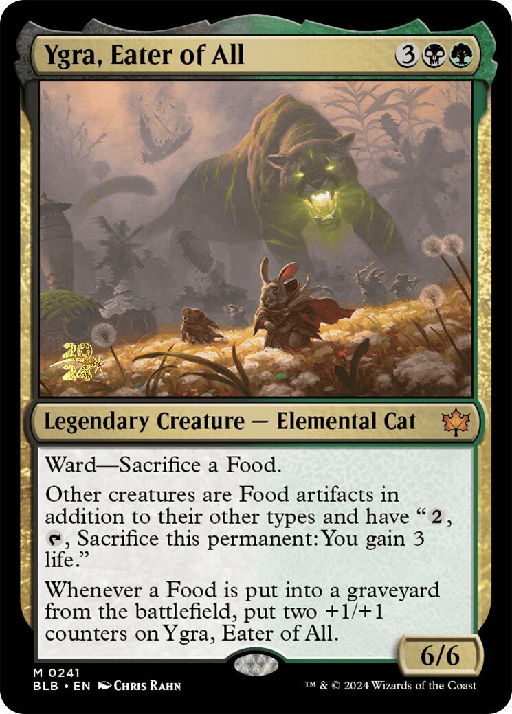 Ygra, Eater of All [Bloomburrow Prerelease Promos] | Jomio and Rueliete's Cards and Comics