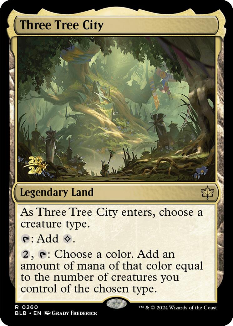 Three Tree City [Bloomburrow Prerelease Promos] | Jomio and Rueliete's Cards and Comics