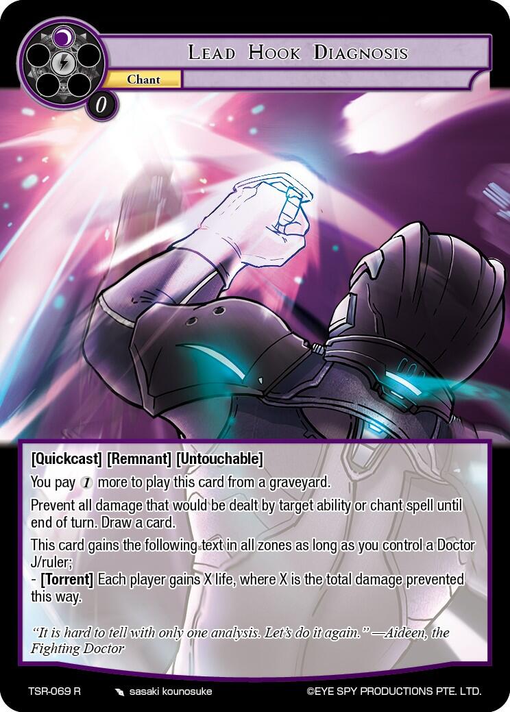 Lead Hook Diagnosis (TSR-069 R) [The Battle at the Sacred Ruins] | Jomio and Rueliete's Cards and Comics