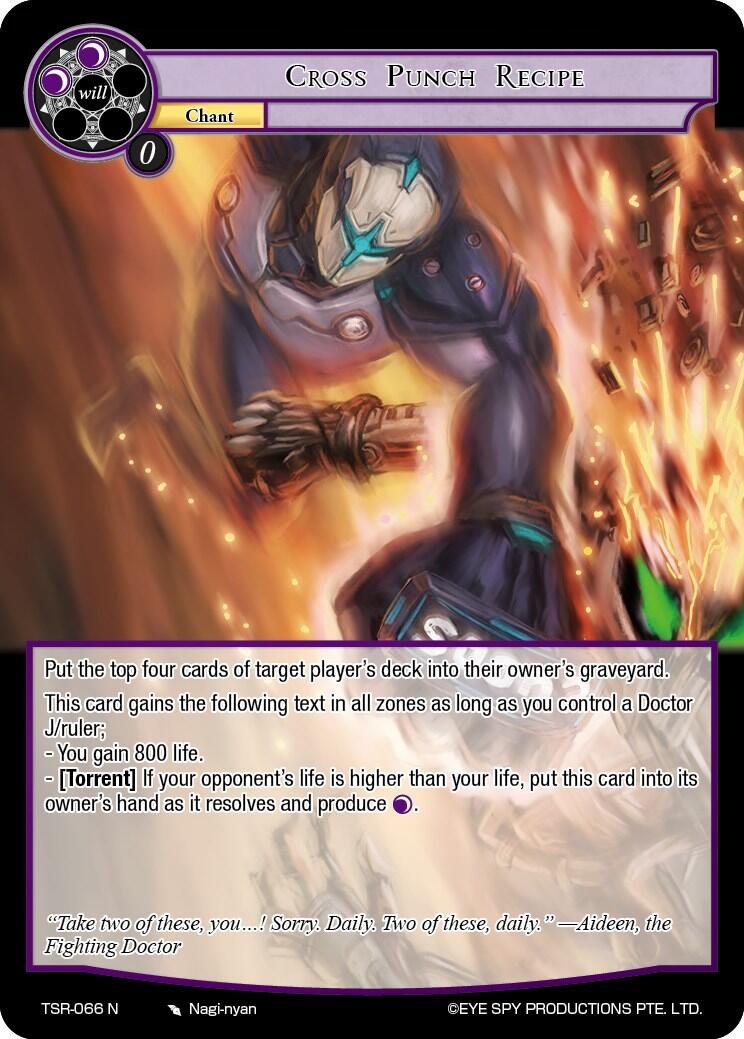 Cross Punch Recipe (TSR-066 N) [The Battle at the Sacred Ruins] | Jomio and Rueliete's Cards and Comics