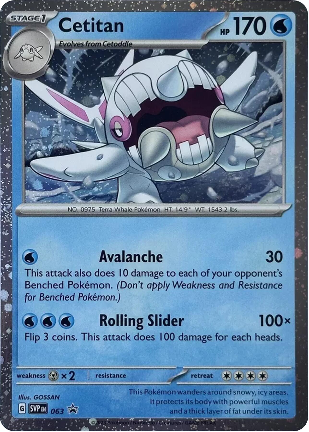Cetitan (063) (Cosmos Holo) [Scarlet & Violet: Black Star Promos] | Jomio and Rueliete's Cards and Comics