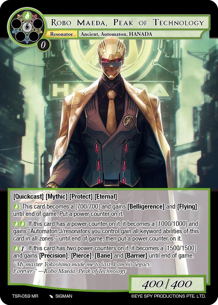 Robo Maeda, Peak of Technology (TSR-059 MR) [The Battle at the Sacred Ruins] | Jomio and Rueliete's Cards and Comics