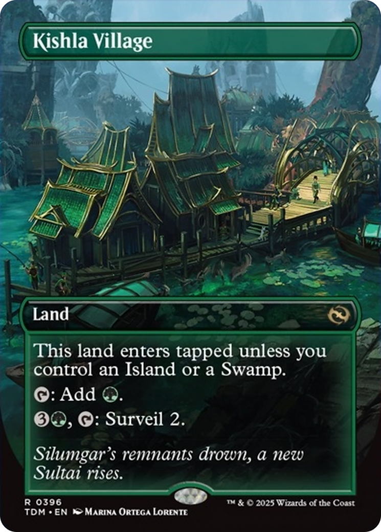 Kishla Village (Borderless) [Tarkir: Dragonstorm] | Jomio and Rueliete's Cards and Comics