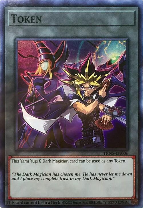 Token: Yami Yugi & Dark Magician [TKN5-EN006] Super Rare | Jomio and Rueliete's Cards and Comics