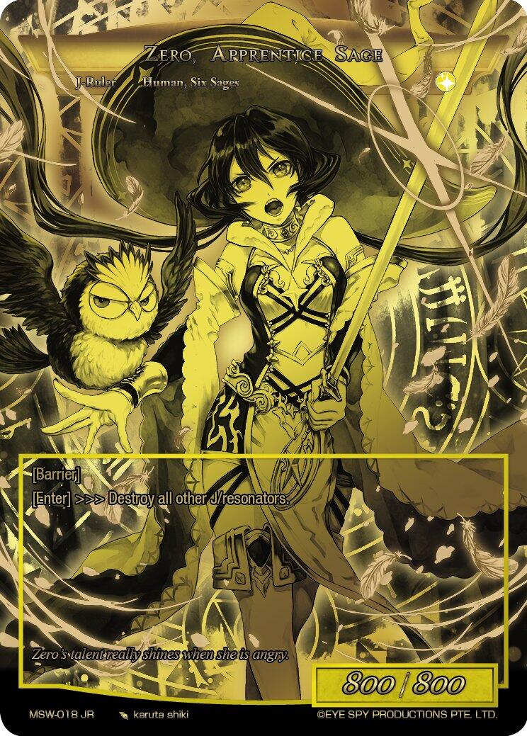 Zero, Apprentice Sage (Uber) (MSW-018 JR) [Promo Cards] | Jomio and Rueliete's Cards and Comics