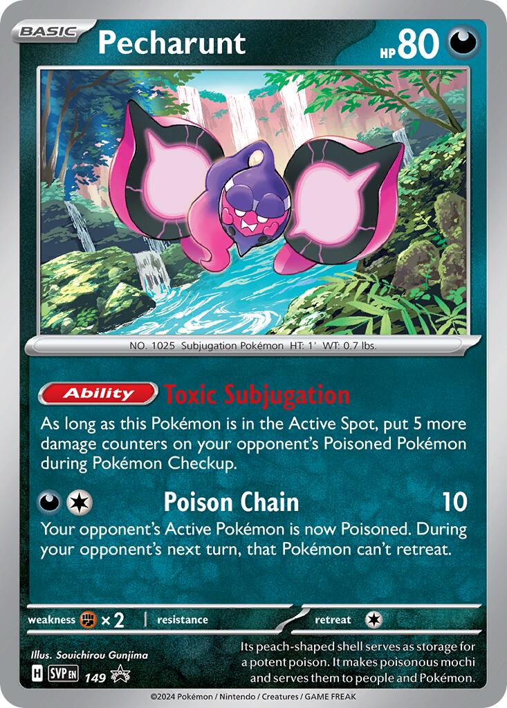 Pecharunt (149) [Scarlet & Violet: Black Star Promos] | Jomio and Rueliete's Cards and Comics