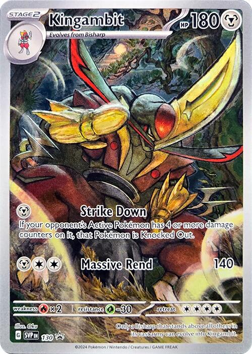 Kingambit (130) [Scarlet & Violet: Black Star Promos] | Jomio and Rueliete's Cards and Comics