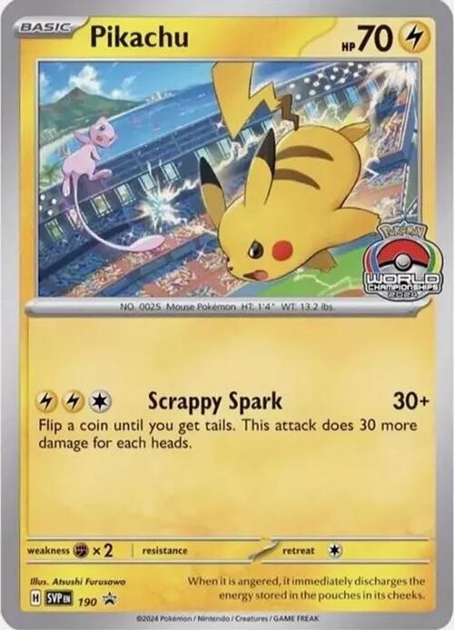 Pikachu (190) [Scarlet & Violet: Black Star Promos] | Jomio and Rueliete's Cards and Comics