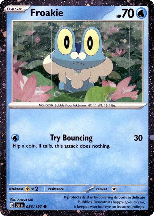 Froakie (056/197) (Cosmos Holo) [Scarlet & Violet: Obsidian Flames] | Jomio and Rueliete's Cards and Comics