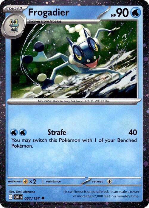 Frogadier (057/197) (Cosmos Holo) [Scarlet & Violet: Obsidian Flames] | Jomio and Rueliete's Cards and Comics