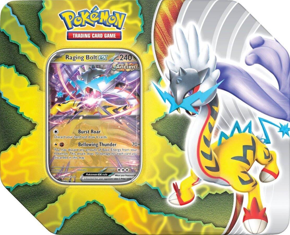 Paradox Destinies Tin (Raging Bolt ex) | Jomio and Rueliete's Cards and Comics