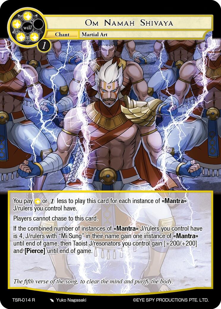 Om Namah Shivaya (TSR-014 R) [The Battle at the Sacred Ruins] | Jomio and Rueliete's Cards and Comics
